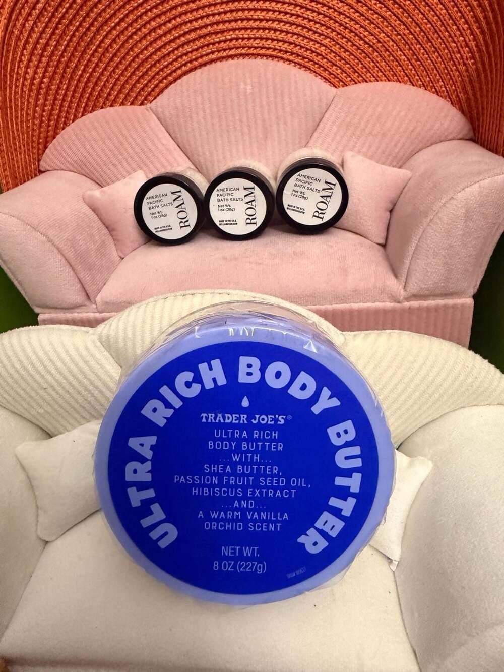 Trader Joe's Ultra Rich Body Butter 8 oz Warm Vanilla Orchid Scent New